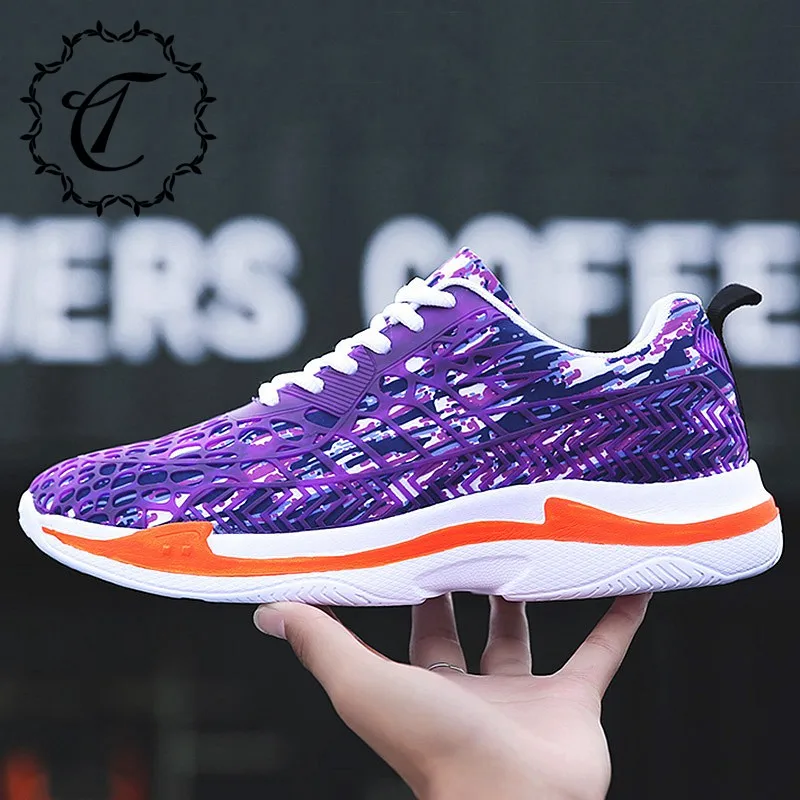 

CatriCa Hot Sale Trainers High Quality Fashion Breathable Shoes Men 2019 Male Designer Tennis Woman Sneakers Blue Purple Gray K2