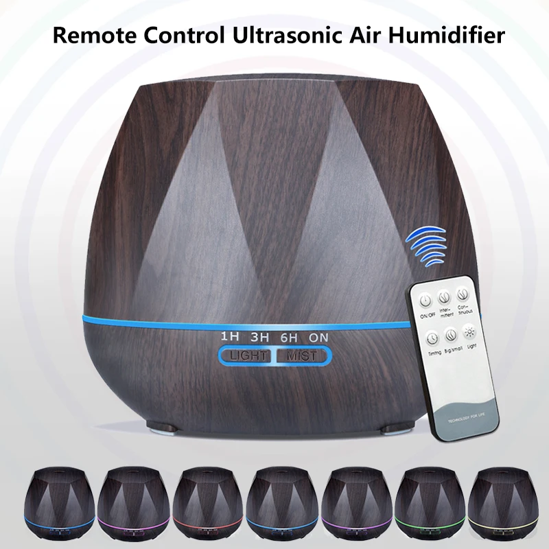Billige TINTON LEBEN 550ML Luftbefeuchter Fernbedienung Humidificador Nebel Maker Ätherisches Öl Aroma Diffusor Aromatherapie