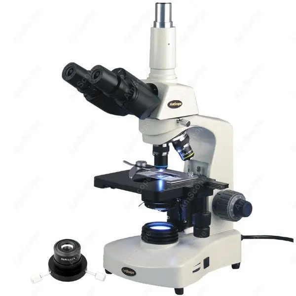 Darkfield Brightfield Microscope AmScope Supplies 40X 2000X Trinocular