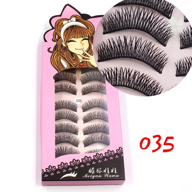 2019 New 10 pairs natural false eyelashes fake lashes long makeup 3d mink extension eyelash for beauty | Красота и здоровье