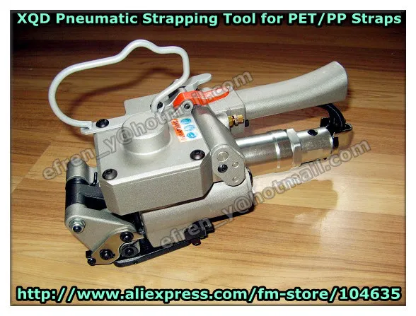 Free Shipping!XQD-19 Handheld Pneumatic Polypropylene PET Strapping Tool,Plastic Strapping Packing Machine 13-19mm poly strap