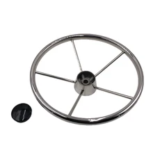 13-1/2 дюймов 5-спицевый Стиль Нержавеющая сталь лодка рулевое колесо