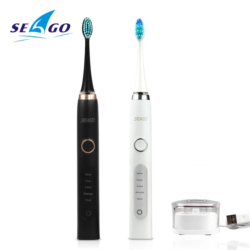 SEAGO 986 Rechargeable Electric Toothbrush Teeth Whitening Sonic