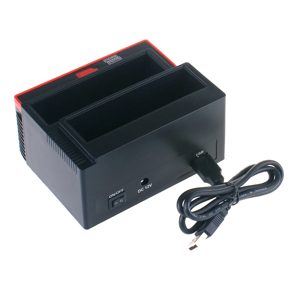 EU/AU/US Plug 2,5/3," SATA IDE HDD док-станция Клон HDD корпус USB 2 порта USB 2,0 концентратор MS/M2/XD/CF/SD/TF кардридер