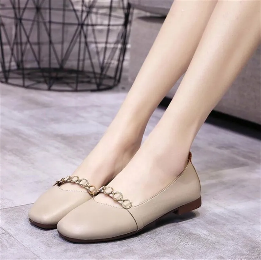 

ZOUDKY 2019 Spring Korean version deep leather high leather Simple fashion shoes kidi