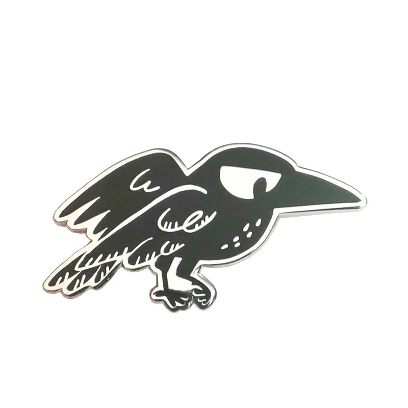 

Horror Goth Crow Enamel pin badge