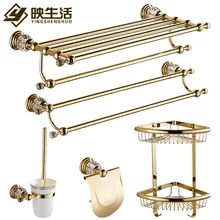 Античная продвижение кристалл ванная комната кулон ванная комната вешалка для полотенец держатель для туалетной щетки полотенце полка для ванной аппаратными аксессуарами Ls10