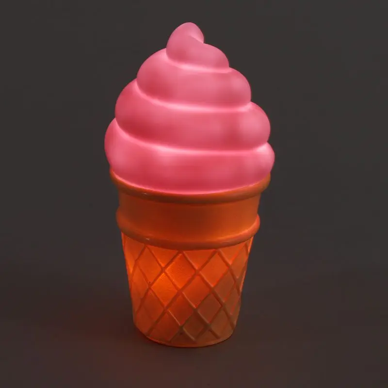 

Fashion LED Night Light Novelty Ice Cream Shaped Desk Table Light Kids Bedroom Decoration LED Night Lamp