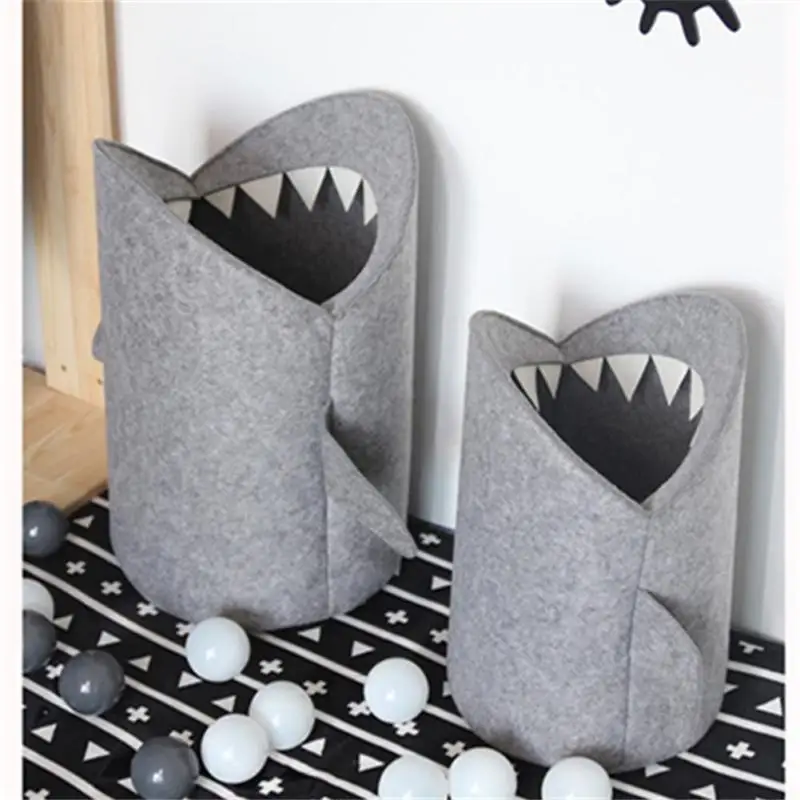 Creative Shark Mouth Children Toys Storage Basket Baby Storage Bag