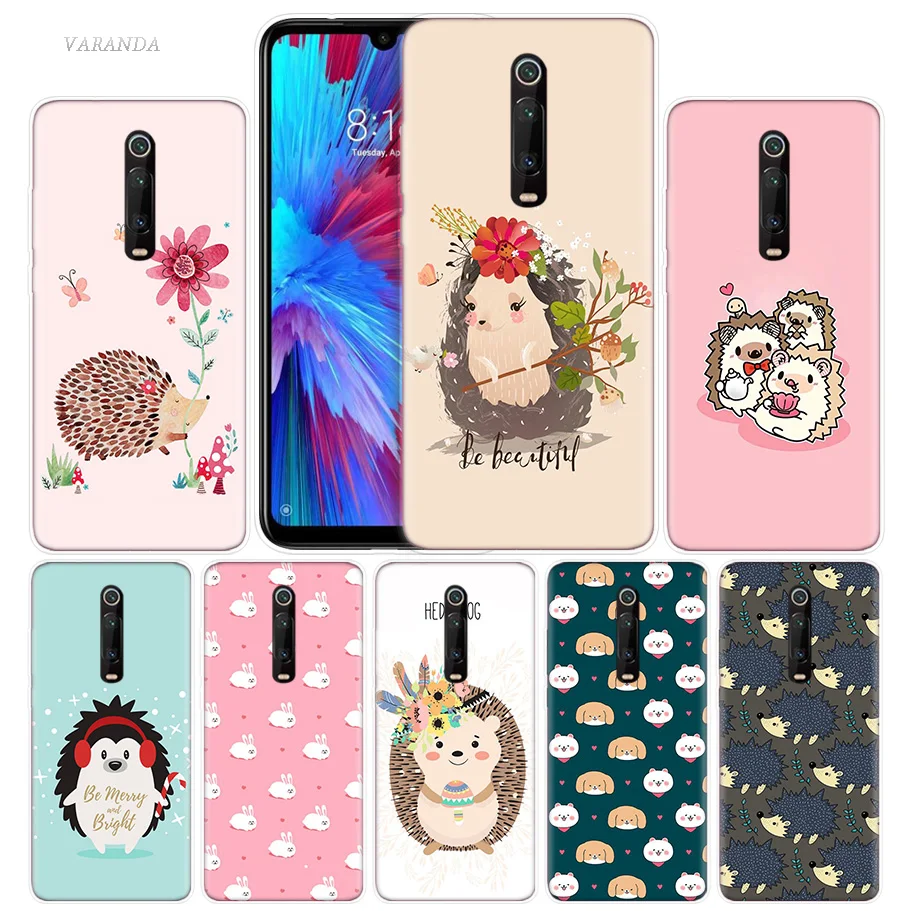 

Kawai Hedgehog Case for Xiaomi Redmi Note 7 7S K20 Y3 GO S2 6 6A 7A 5 Pro MI Play A1 A2 8 Lite Poco F1 Silicone Phone Bags Cover