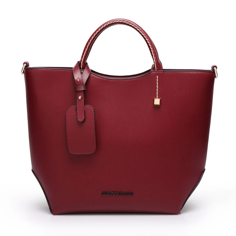 Iceinnight Европейский стиль женские сумки пакета(ов) сумки модные сумки Красное вино сумки через плечо известные бренды ведро кожаная сумка - Цвет: Бургундия