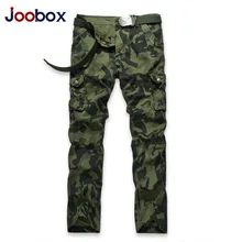 Joobox Camo Брюки карго Для мужчин Военная Униформа камуфляж тактический Брюки для девочек Фитнес Для мужчин s повседневные штаны несколько карманов работы Костюмы без пояса