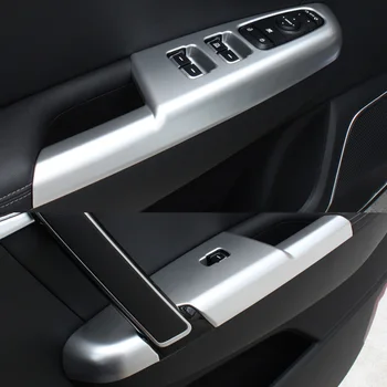 

For KIA Sportage QL 2016 2017 Accessories LHD Door Window glass Lift Control Switch Panel Cover Trim Interior Decoration 4pcs