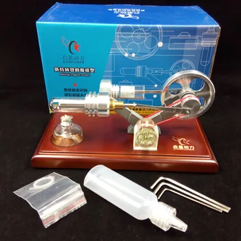 

Air Stirling Engine with 4 LED Funny Educational Toy Kits Power Generator Model