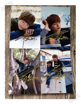 

signed BTOB YOOK SUNG JAE autographed group photo 6 inches freeshipping 4 versions 102017