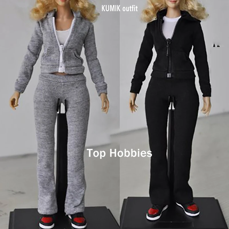 

jiaou doll 1 6 scale female clothing sports Suit Set items Women's clothing Kumik 1/6 Outfit-6/Outfit-5 W 2.5 Female Doll Body