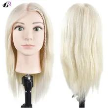 New Arrival Blonde 16inch Training Head With 100% Natural Human Hair Hairstyles Dummy Mannequin Head Hairdressing Manikin Dolls New Arrival Blonde 16inch Training Head With 100% Natural Human Hair Hairstyles Dummy Mannequin Head Hairdressing Manikin Dolls
