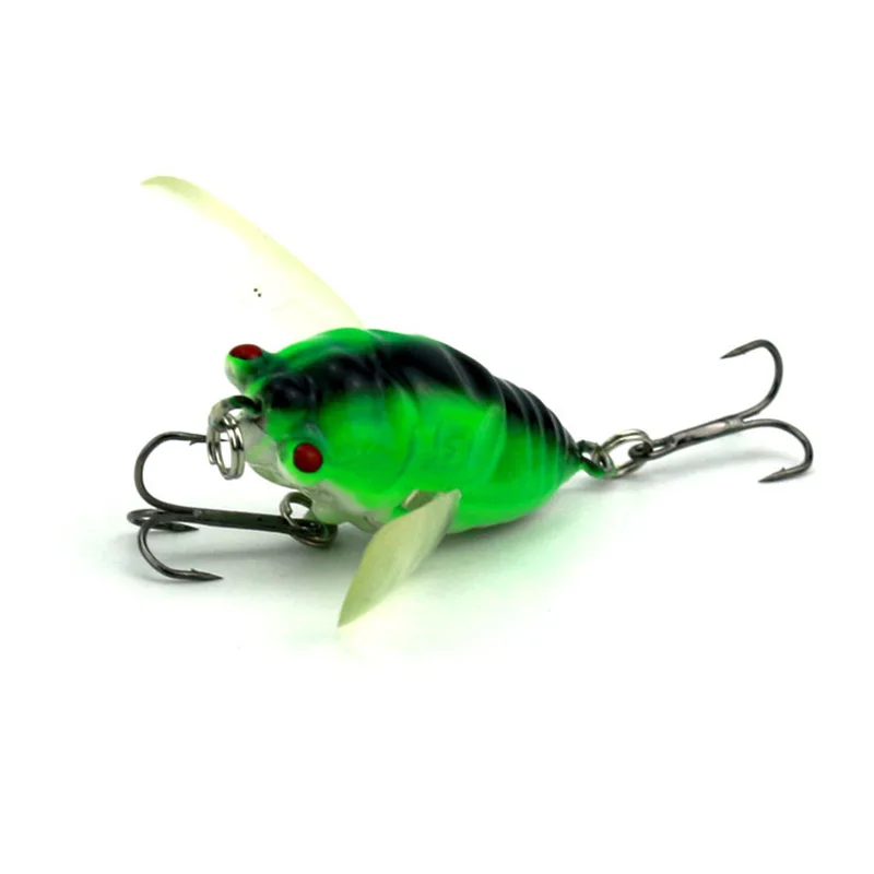 4 قطعة الصلب الكريكيت الصيد إغراء البلاستيك الحشرات الزيز الطعم إغراء 4 سنتيمتر الاصطناعي Crankbait SMN88