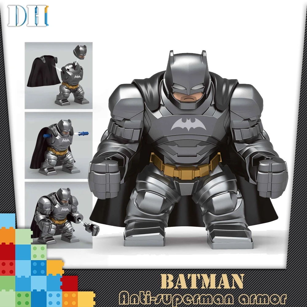 

Big Batman Large Anti Mr298 Riot Carnage Iron Man Monger Whiplash Hulk Buster Building Block Figures Toy For Children