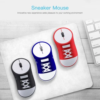 

Portable Wireless Rechargeable Mouse Sneaker 1200DPI Mice 2.4G Wireless Office Mouse Silent Click Auto-sleep mouse for PC Laptop