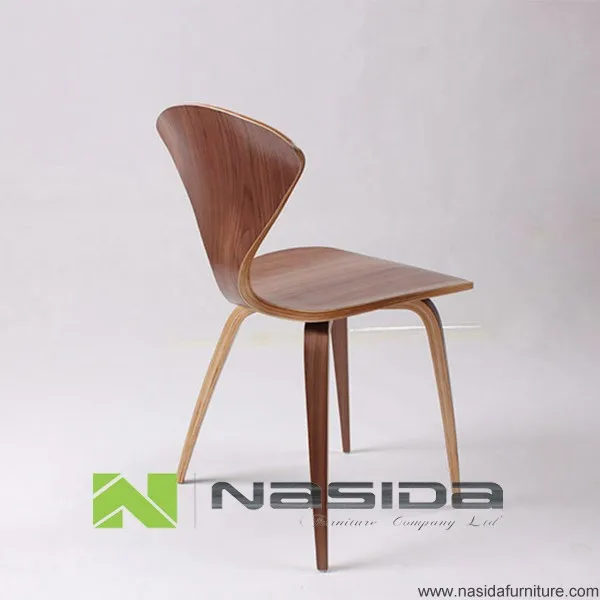 CH177 Natural side chair walnut or ash wooden Norman Cherner Chair Plywood chairs red black white dining chair free shipping