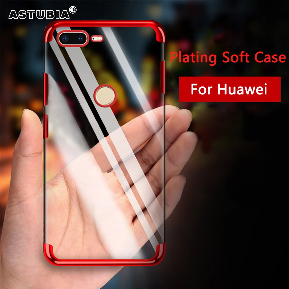 ASTUBIA Case For Huawei Honor 9 Lite Soft Laser Plating Coque Cover P smart |