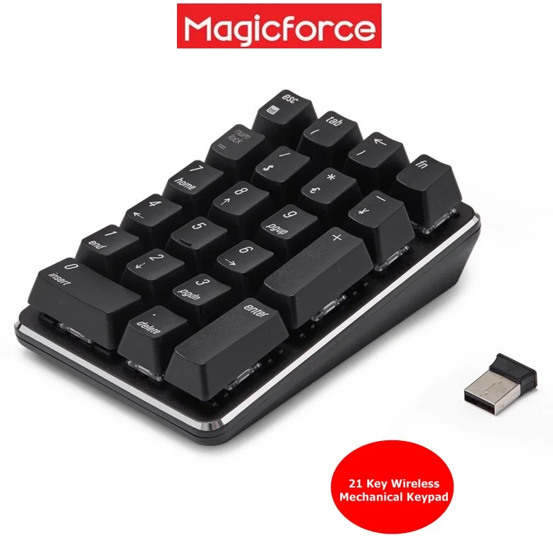Magicforce Smart 21 клавиша 2 4G Беспроводная/Bluetooth Механическая цифровая клавиатура для