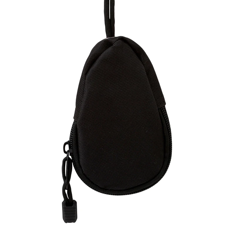 Унисекс Мини ключница держатель Водонепроницаемый ключ сумка для монет сумка брелок держатель чехол на молнии EDC инструменты чехол для ключей - Цвет: Black