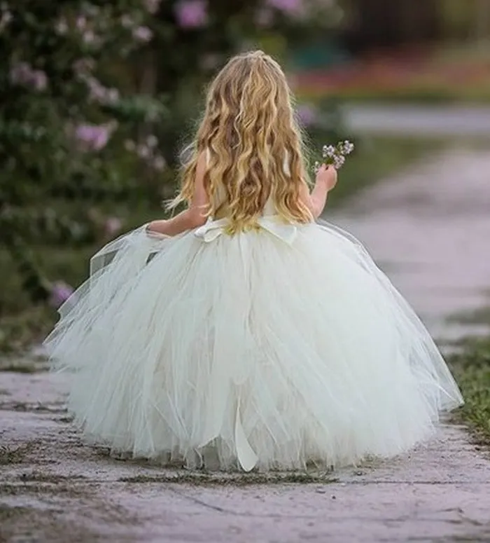 Платье с цветочным узором для девочек, цвет слоновой кости, винтажное платье на день рождения, выпускной, бальное платье для детей, ytz343(1