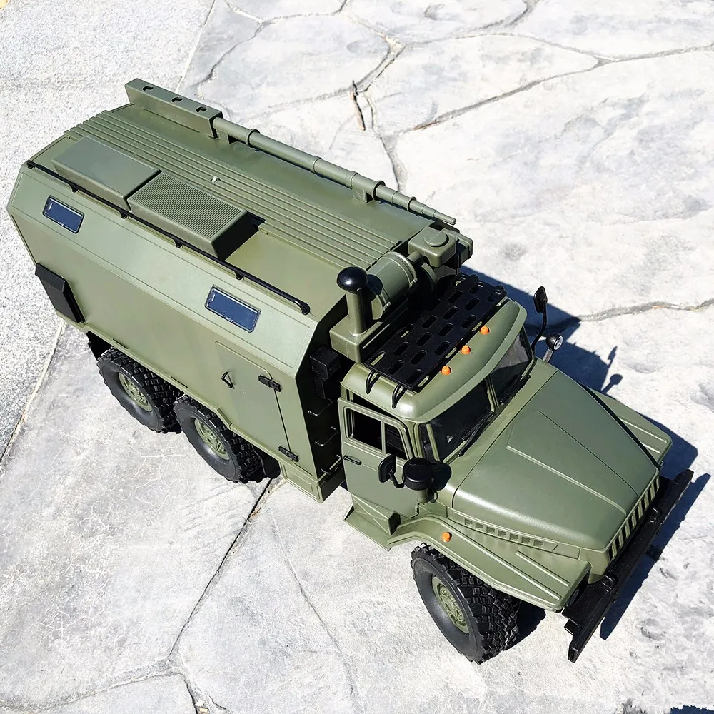Pаспродажа WPL B36 Урал 1 16 2,4G 6WD RC грузовик военный автомобиль Рок Гусеничный командный Коммуникационный автомобиль RTR игрушка авто армейские Грузовики И...
