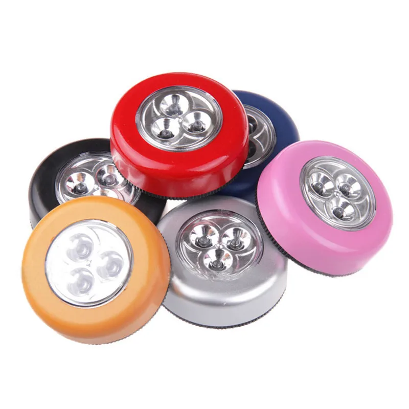 Touch Light Round LED Under Cabinet Wall Lamp Wardrobe Cupboard Closet Emergency Kitchen Night For Home^5 | Освещение