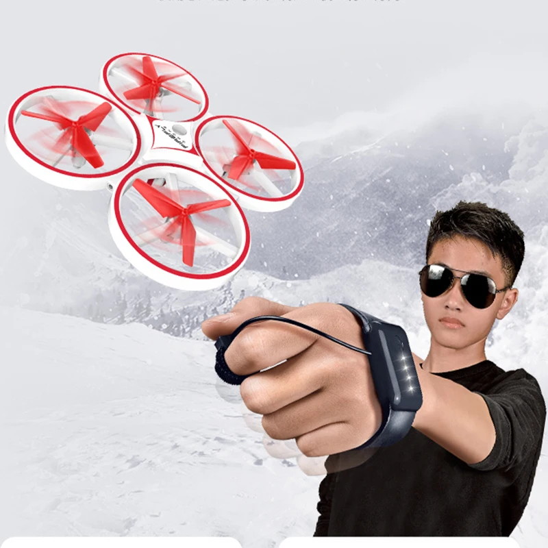 Online ZF04 RC Mini Quadcopter Induktion Drone Smart Uhr Remote Sensing Geste Aircraft UFO Hand Steuer Drohne Höhe Halten Kinder