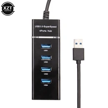 Высокоскоростной USB 3,0 концентратор 4 порта Высокоскоростной многопортовый usb-адаптер расширения для macbook pro usb type c Рабочий стол концентратора ПК ноутбук адаптер