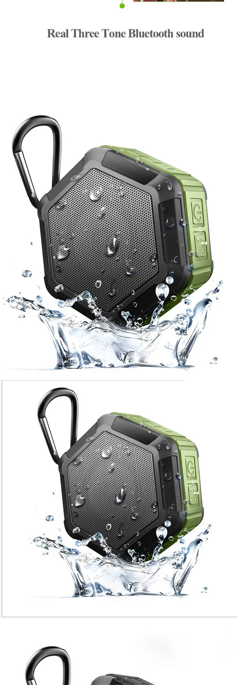 jbl clip 2 waterproof Speaker Bluetooth Speaker Mini Wireless Outdoors Sports Waterproof Subwoofer Portable Loudspeaker for Smartphone With Mic (4)