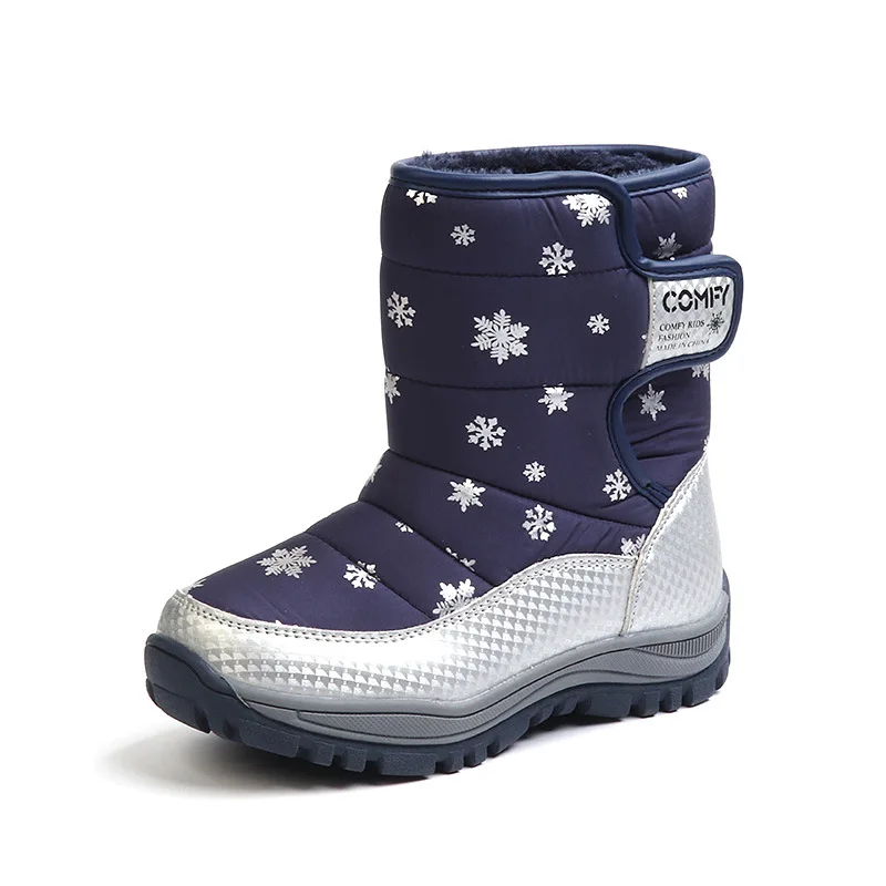 

Kids Snow Boots Shoes For Children Warm Plush Boots Waterproof Boys Girls Snow boots Thicken Plush Winter Shoes For Girls Boys