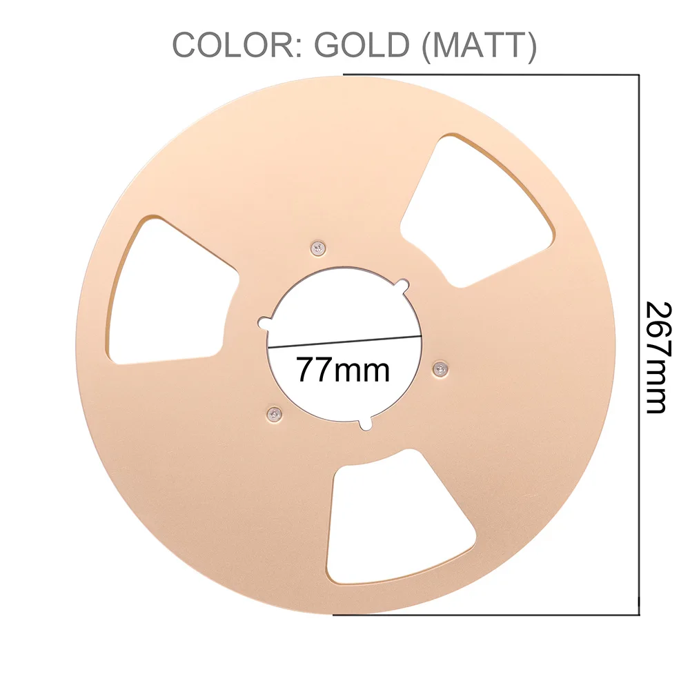 1" алюминиевая пустая лента катушка для катушки мастер рекордер для Hifi аудио STUDER TELEFUNKUN REVOX NAGRA 1 шт - Цвет: Golden