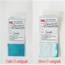 Термохромный пигмент, горячий активный порошок, температурный активный пигмент, цвет: зеленый Малахит, температура активации: 31C, 1 лот = 10 г