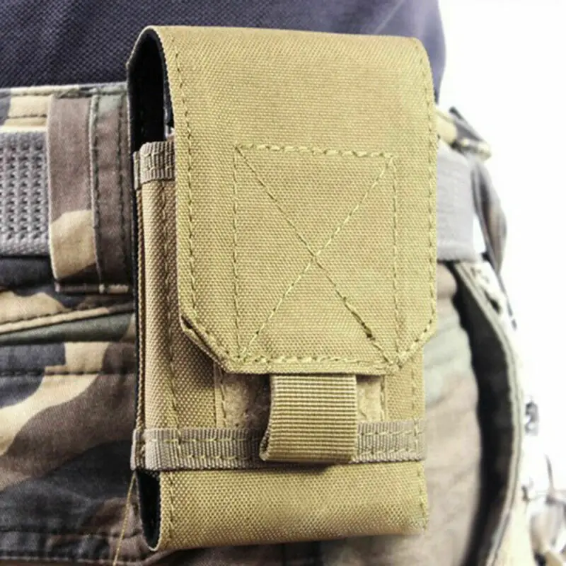 Для мужчин универсальный на открытом воздухе MOLLE армейская тактическая сумка для мобильного телефона чехол сумка сумочка на ремне поясная пакеты