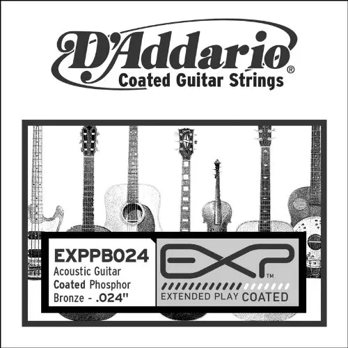 

D'Addario EXPPB024 EXP Coated Phosphor Bronze Single String .024