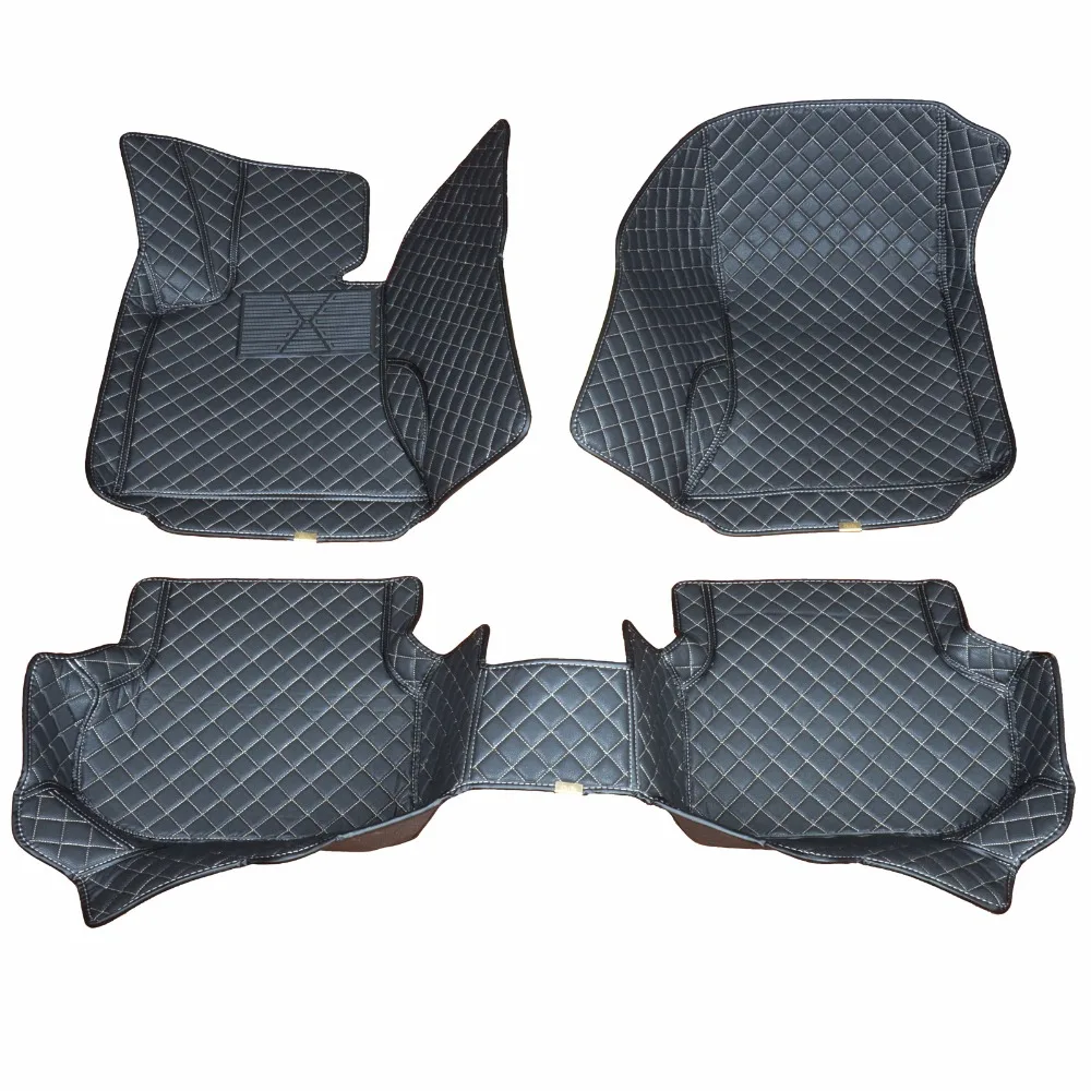 

Custom car floor mats for 2010-16 BMW 5 Series d Beautiful Better match with the leather interior of the original car easy clean