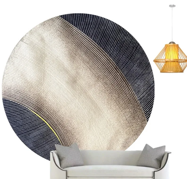 INS Nordic искусство круглый ковер компьютерный стул круглый коврик Диванный кофейный столик коврик современные коврики и ковры для дома Гостиная