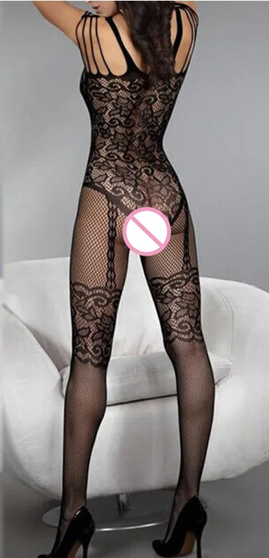 Womens Sexy Mesh Fishnet Lingerie Open Crotch Body Stocking Sleepwear 2017 Pantyhose stockings tights fishing nets hot sale