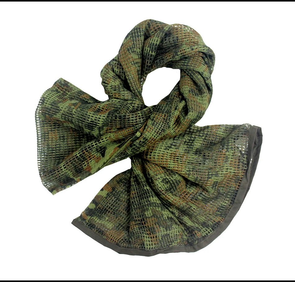 ReFire Gear Arab Military Tactical Mesh Scarf Men US Army Soldiers Combat Camouflage Scarves Conceal Camo Shawl Veil Scarf 190cm mens head wrap bandana