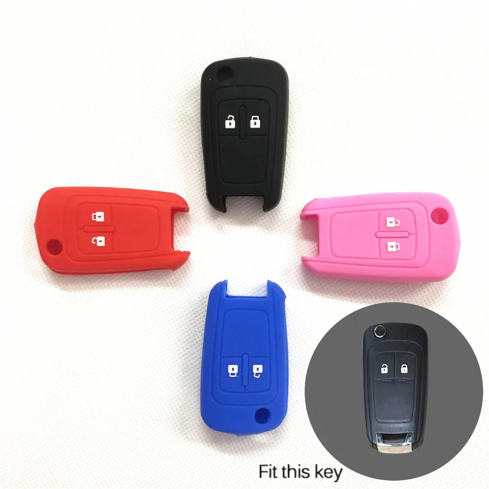 

Silicone car key cover protector keychain case for Chevrolet Orlando Cruze TRAX Lova Spark Onix Silverado Volt Camaro Aveo Sail