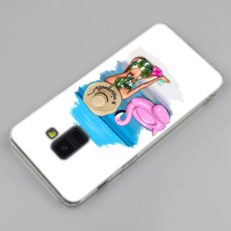 Силиконовый прозрачный чехол для Samsung Galaxy A50 A30 A10 A40 A6 A8 Plus A9 A5 A7 2018 2017 2016 Note 9