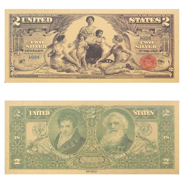 Vnfuru Best Price America Usa Dollar Gold Banknote Colorful World Vnfuru Best Price America Usa Dollar Gold Banknote Colorful World Money For Souvenirs Golden Angel Pattern