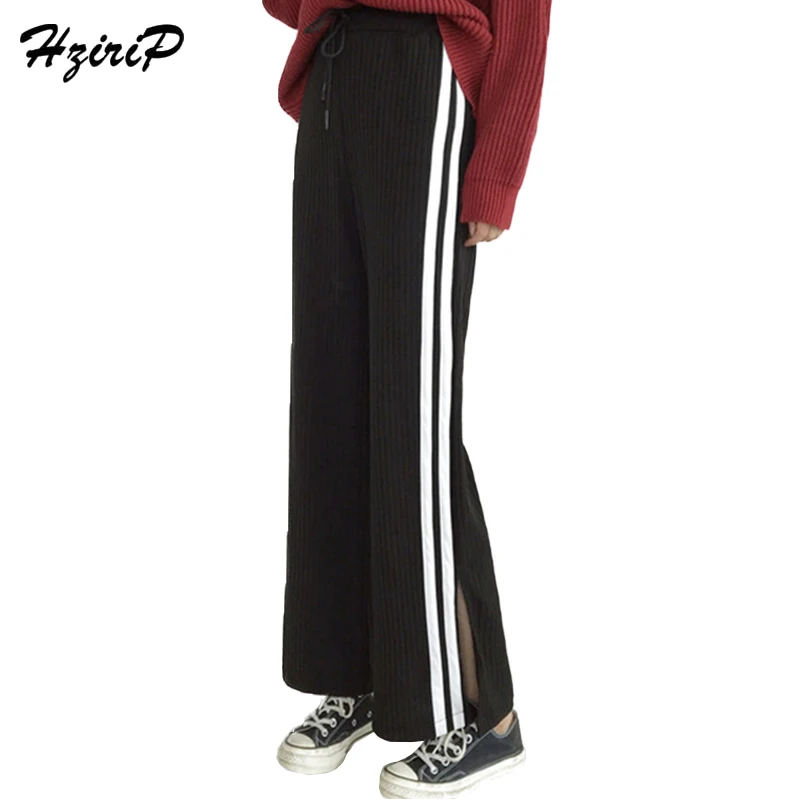 HziriP New Women Pleated Wide Leg Pants Loose High Waist