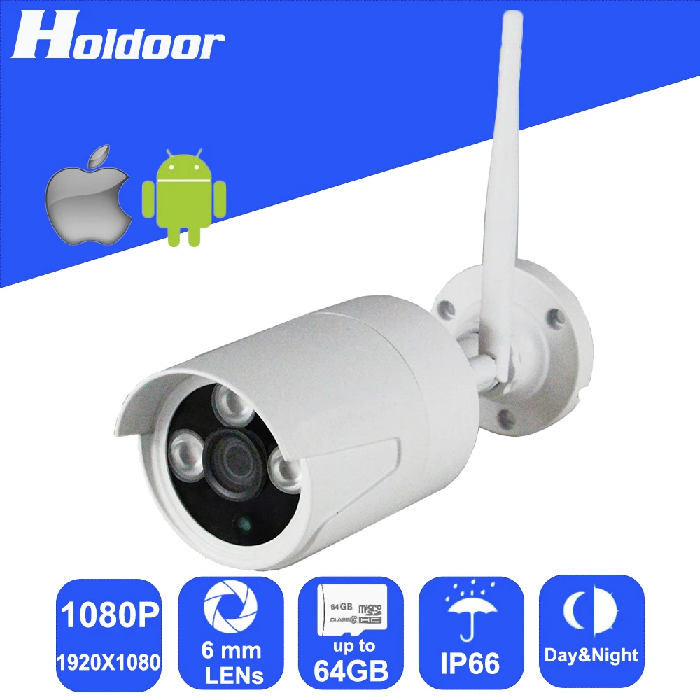 

1080P WiFi IP Camera Onvif Security surveillance P2P Outdoor Camera IR Cut Night Vision Motion Detection Alarm Email Alert Onvif