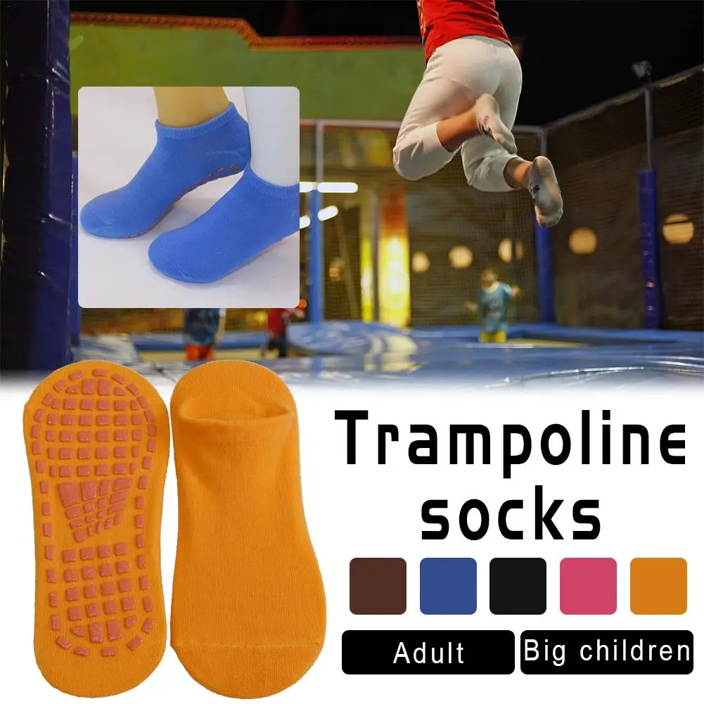 

Anti-slip Cushioning Bandage Pilates Ballet Good Grip Cotton Socks Trampoline Socks For Men And Women Children 5-12 Years Old