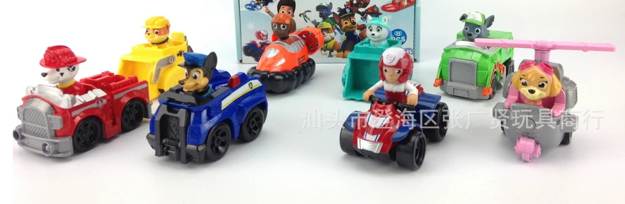 2017 toys pata figure action ryder chase kid children toy Anime patrulha patrulla canina patrol puppy canine PAWED dog